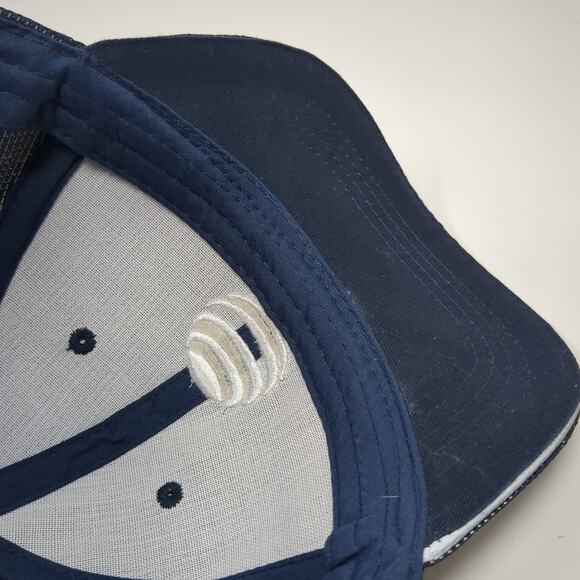 AT&T Strapback Baseball Cap Blue One Size Performance Reflective Image Solutions - Picture 9 of 11
